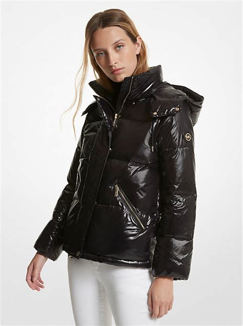 michael kors nylon puffer jacket